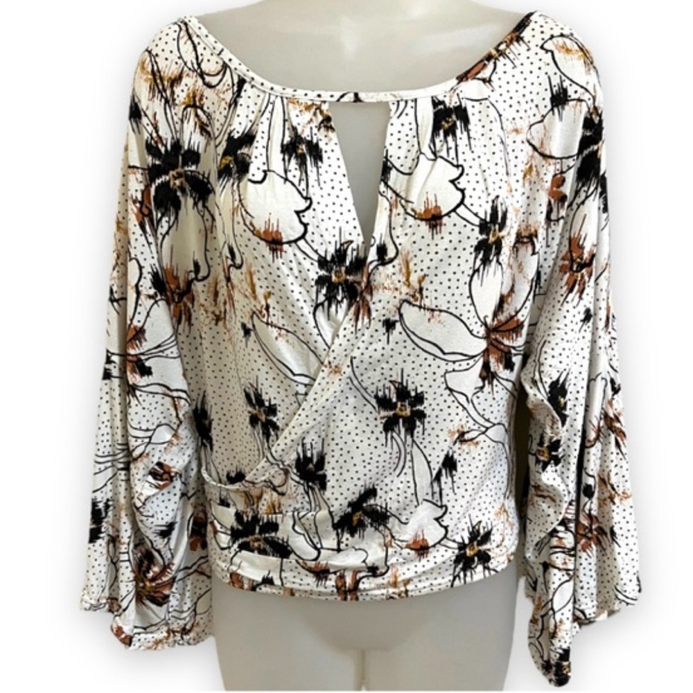 Free People Boho Floral Off-Shoulder Women's Top